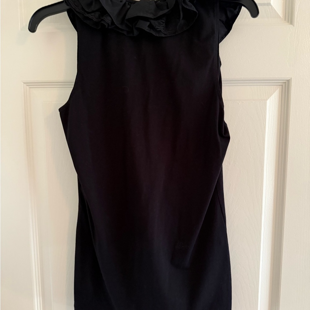 CAbi Black Ruffled Blouse - Picture 3 of 3